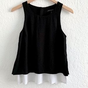 NWOT Banana Republic zipper back double layer tank